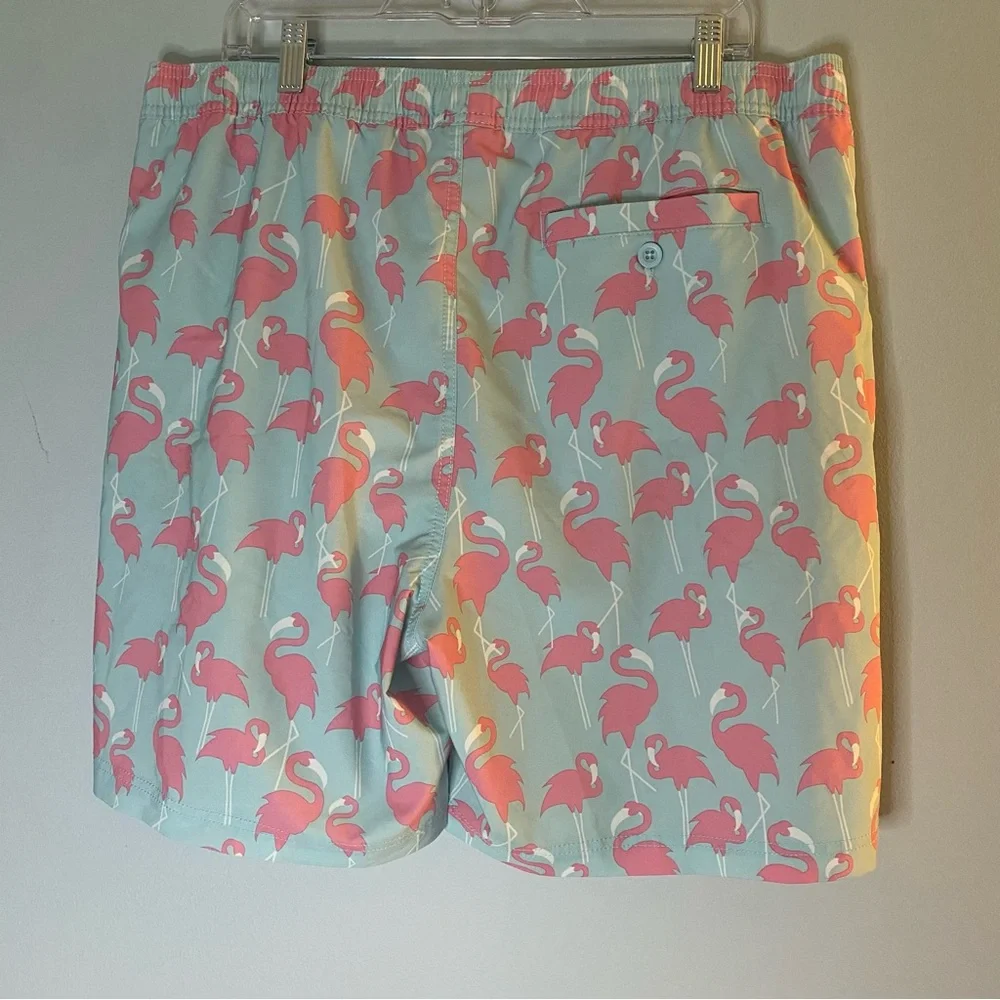 Elysian Men’s Swim Shorts Flamingos Size XL